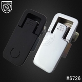 安望柜锁 MS726平面锁配电箱电器机柜门锁可调节压缩式黑色/银色