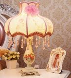 欧式陶瓷台灯卧室床头灯创意结婚调光精致温馨公主灯具