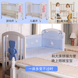 新款婴儿摇篮床童床可推带滚轮睡篮可拆洗送蚊帐床新生儿X5O