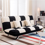 现代简约多功能布艺单人双人三人位沙发小户型简易可折叠沙发床