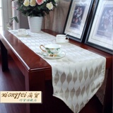 外贸原单 银色米白色欧式咖啡厅餐桌茶几桌带桌旗桌布盖布艺特价