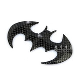 碳纤维蝙蝠车贴 蛇纹蝙蝠侠车标贴 3D金属车标贴个性汽车装饰贴标