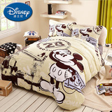 Disney/迪士尼儿童床上用品 全棉磨毛加厚活性印染家纺三/四件套
