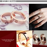 [转卖]香港代购卡地亚18k玫瑰金love螺丝钉戒指包邮情侣