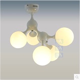 玻璃圆球吸顶灯餐厅卧室儿童房DNA创意灯饰简约现代圆形5头灯具
