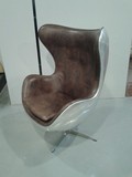 出口欧美国家 太空复古风格蛋椅  创意家具 纯手工铝皮蛋壳椅