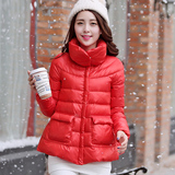冬季女装韩版修身羽绒棉服女短款反季加厚棉衣连帽大码棉袄外套潮