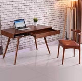 欧式实木全能学生书桌 实用办公电脑桌 时尚卧室家具方便写字台