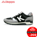 [惠]Kappa男子运动鞋复古跑步鞋 系带休闲翻毛鞋|K0455MM52