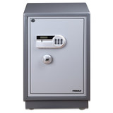 迪堡 FDG-A1/D-67L2 3C 电子保险箱家用迷你入墙柜 （浅灰）