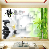 大型无缝壁画电视背景墙3d立体个性墙纸壁纸现代中式玄关竹子