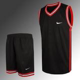 新款耐克篮球服套装男式篮球衣 超大码训练队服背心个性定制印号