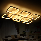 后现代大气创意LED吸顶灯长方形客厅灯温馨简约个性卧室灯具吊灯