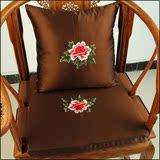 特价纯色绸缎田园红木餐桌硬海绵垫实木椅靠垫织锦缎布料冬季坐垫