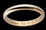 正品卡地亚Cartier 18K玫瑰金戒指B4088100 婚戒2.5MM 情人节礼物