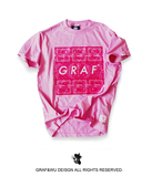 GRAF™Classic |经典系列| 倾力原创设计纹样奢华粉红色短袖T恤
