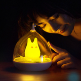 微景观奇幻精灵龙猫小夜灯创意充电床头无线儿童房宝宝用夜间床灯