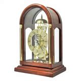 北极星T303欧式古典实木台钟透视机械齿轮座钟家居装饰复古床头钟