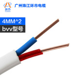 广州名牌 广州珠江环市电缆电线 阻燃国标铜芯4平方BVV 双塑单芯