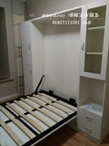 上海定做壁床隐形床侧翻壁床壁多功能折叠床翻床带衣柜书柜床
