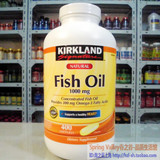 美国Kirkland Signature  Fish Oil天然深海鱼油1000mg 400粒