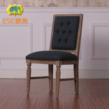 意舍软包餐椅 白蜡木全实木餐椅 高档餐椅送货安装 简约美式餐椅