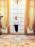 Barbie芭比可儿丽芙娃娃衣服裙子 白衬衣 办公室休闲套装