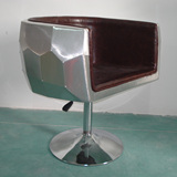 创意铆钉工艺制作复古钻石太空休闲铝皮沙发酒杯家具玻璃钢吧椅子