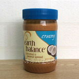 美国进口Earth Balance幼滑低糖有机椰子油花生酱453g无反式脂肪