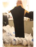 韩国东大门直邮代购女装Vaseline 新品立领修身显瘦针织衫