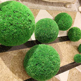 客厅挂饰绿球大圆球草皮球仿真大花球装饰球塑料草球塑料花 假花