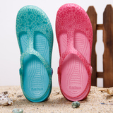 natue正品玛丽珍印花洞洞鞋女包头凉鞋夏季防滑拖鞋果冻鞋沙滩鞋
