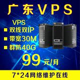 VPS挂机宝 独立IP双线服务器租用托管 云主机服务器 30M独享月付