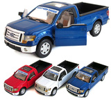 合金车模回力车儿童玩具汽车模型 1:32福特F-150皮卡车 汽车模型