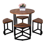 实木创意桌椅 休闲咖啡厅酒吧桌椅组合 餐厅客厅桌椅 庭院桌椅