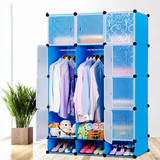 简易折叠树脂组合便携塑料简单衣柜挂衣柜