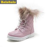 巴拉巴拉balabala童鞋女童休闲靴儿童保暖靴子2015儿童  冬装新款