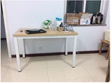 包邮简易电脑桌简约书桌简易桌子钢木桌办公桌台式家用餐桌可定做