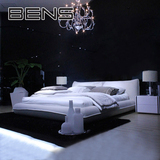 BENS奔斯 布艺床可拆洗 小户型 榻榻米床 现代简约高箱储物床9158