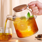 玻璃耐高温泡茶壶大容量耐热加热花茶壶透明加厚过滤茶具水壶套装