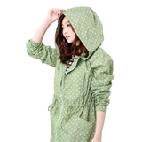 日本wpc正品时尚风衣式雨衣女款韩版超轻薄防水透气成人雨披雪服