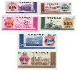 全新1980/1983年河南省细粮券6张大全套一套   河南粮票收藏