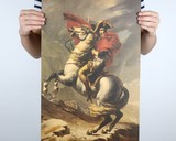 拿破仑油画像 复古欧美人物海报牛皮纸批发 酒吧卧室贴画装饰画