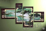 海外代购 大型现代抽象油画 无框架 松树 挂壁壁饰 装饰画
