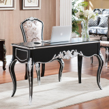 欧式书桌 新古典电脑桌写字桌 实木写字台书桌椅组合简约雕花家具