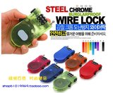 fghc韩国热卖加长1.1米长钢丝密码锁旅行锁箱包锁行李锁批发