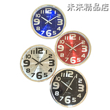 包邮日韩式挂钟 客厅钟表 个性时尚艺术创意田园欧式时钟 超静音