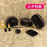 大牌女便携化妆品包韩国透明大小号容量黑色手拿包式旅行收