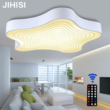 JIHISI客厅艺术顶灯田园智能卧室灯具温馨无极调光调色遥控吸顶灯