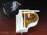 钢琴模型音乐盒八音盒带灯儿童玩具乐器家居装饰品摆件女生日礼物